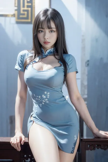 [Premium Girls]AI写真集 清楚白 SHIRO SEISO チャイナドレス