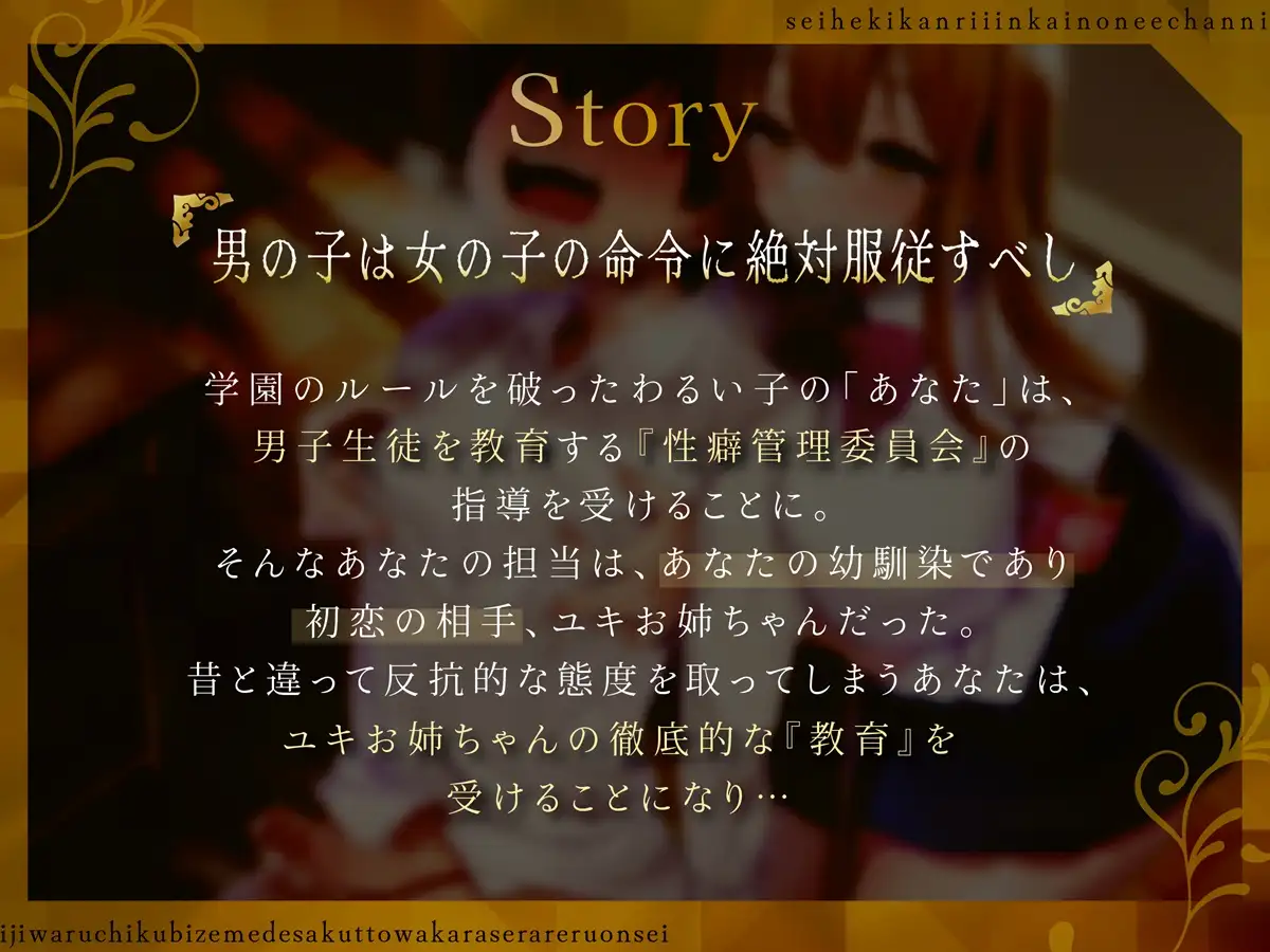 [甘堕落]性癖管理委員会のお姉ちゃんにいじわる乳首責めででサクッと理解らせられる音声