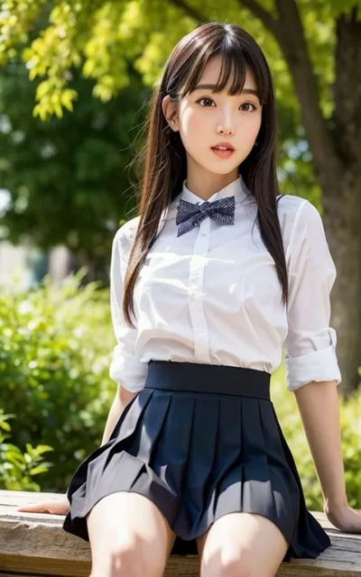 [AIイメージプレス]School girl uniform AI美女グラビア写真集