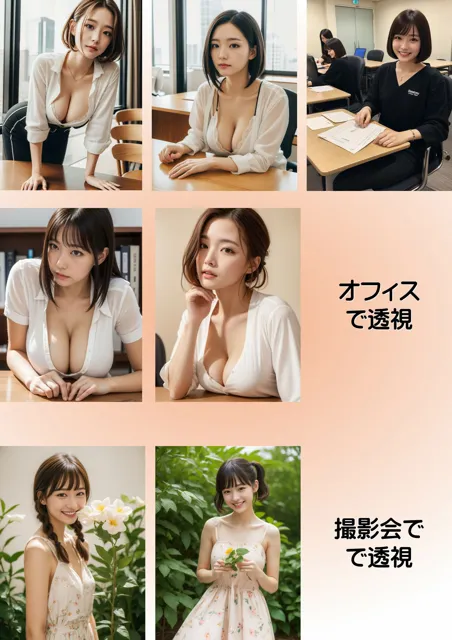 [R-factory]AI美女写真集 透視眼鏡 お仕事編