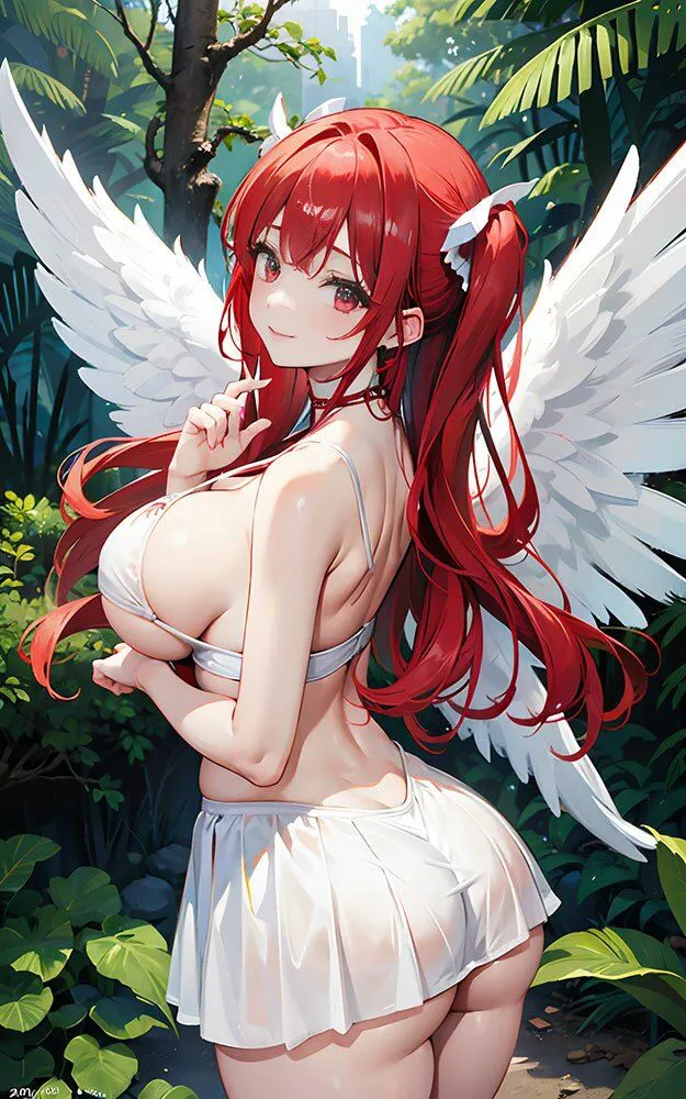 [AIde作成坊]【AIイラスト集】赤の天使＆緑の天使 天使3