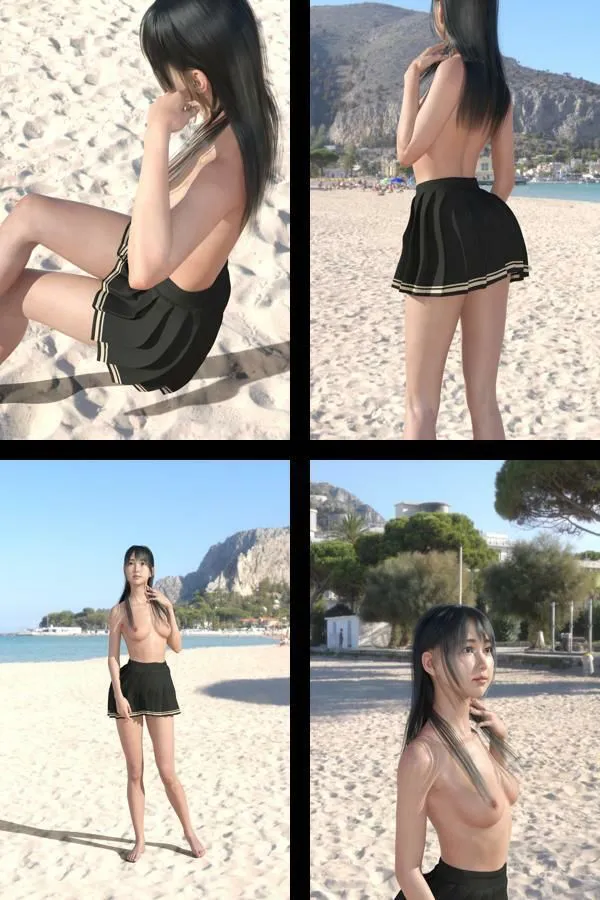 [Libido-Labo]【＋All】『理想の彼女を3DCGで作ります』から生まれたバーチャルアイドル「櫛田沙綾（くしださあや）」のJK風写真集:JK_14