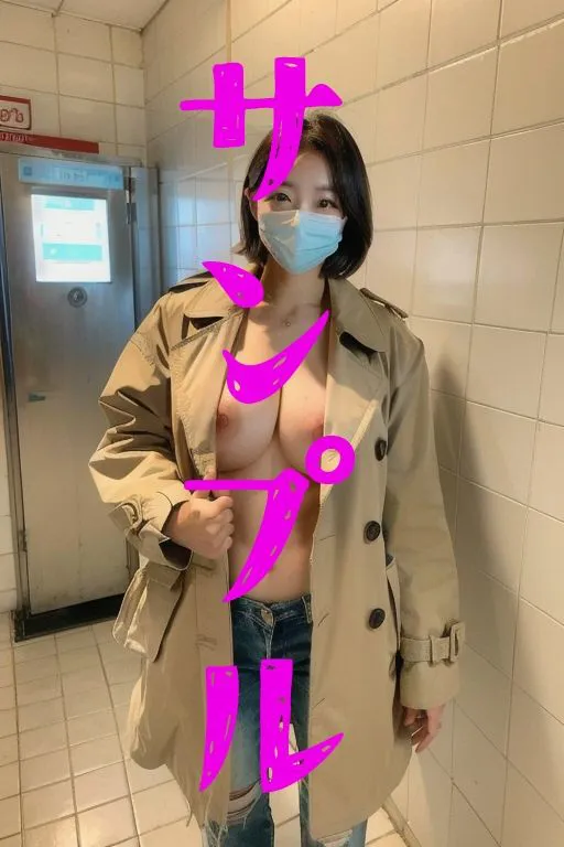 [巨乳美女召喚師]公衆トイレの痴女