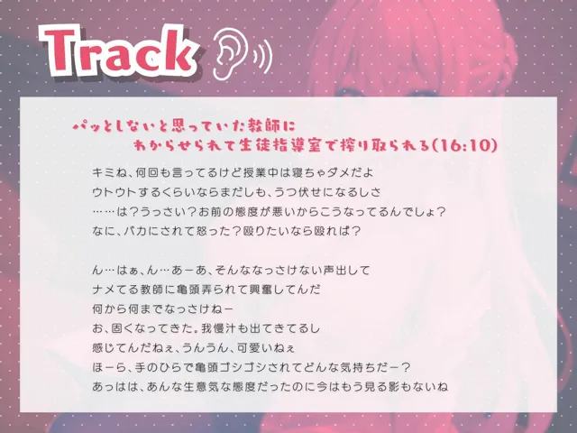 [いたずらえっち 〜性癖よ恍惚なれ〜]パッとしないと思っていた教師にわからせられて生徒指導室で搾り取られる