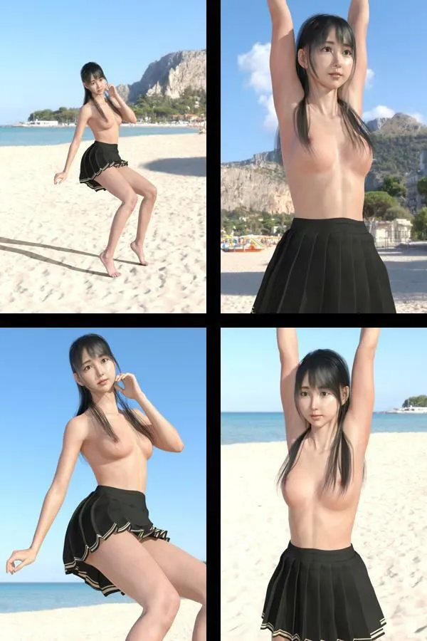 [Libido-Labo]【＋All】『理想の彼女を3DCGで作ります』から生まれたバーチャルアイドル「櫛田沙綾（くしださあや）」のJK風写真集:JK_15