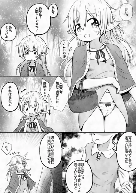 [えちえち大福]エルフの女の子を騙して誘拐し性奴●に調教するお話