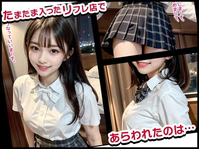 [美少女らいぶらり]【コミック】JKリフレで彼女の妹と裏オプ生本番