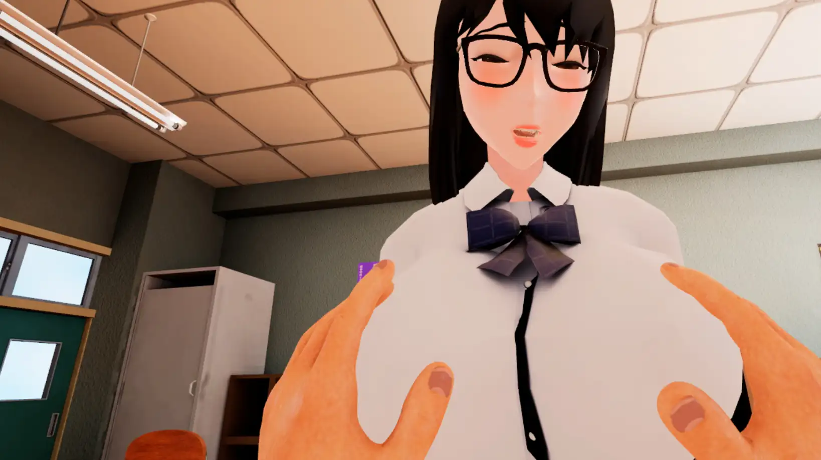 [ぬだもち]発情VR  「V」バーチャル「R」レイプだ! ～JKをひっぱたいて犯して男の怖さを思い知らせよう～