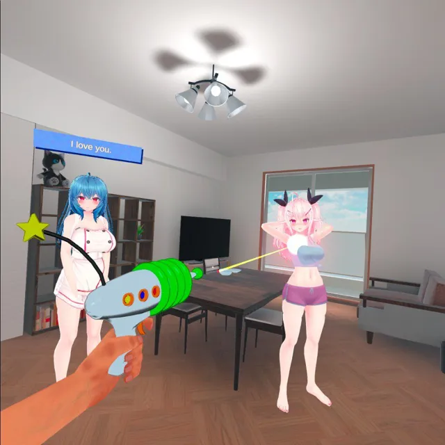 [あーぷXR]ムカつく隣人の美人姉妹を催●で犯る体験VR