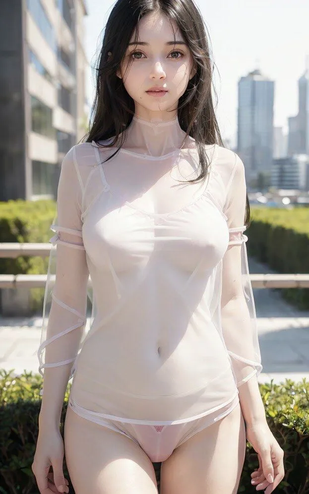 [やなせ]外で脱がされちゃう巨乳な女の子たちのヌード写真集【AI妄想グラビア写真集】