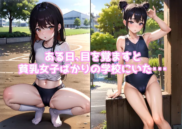 [kawaii創造]貧乳女子だけの学園で欲望のままに好き放題してみた件！