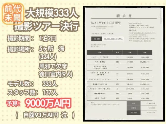 [k.AI World]人類史上初！ 前代未聞の333人全員18歳！「クラスで1番の女の子の裸だけが拝める」Xデー到来！！