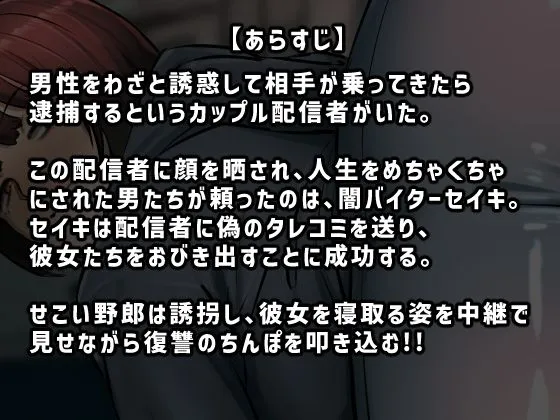 [ちょっとB専]復讐闇バイト’私人逮捕系配信者に陥れられたから復讐してほしい’