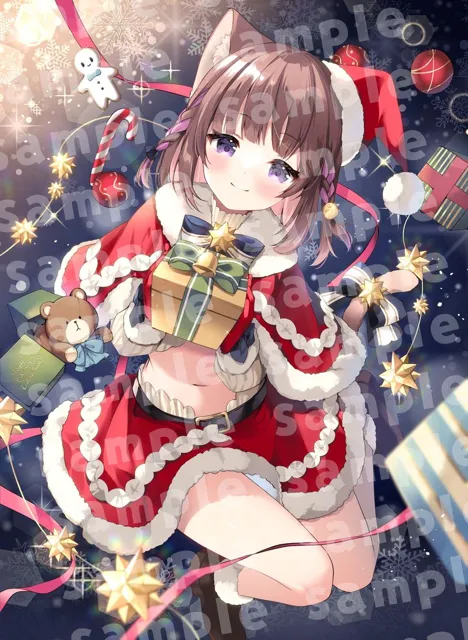 [ぽえぽえほんぽ。]【耳かきASMR】同棲彼女と甘々クリスマス〜サンタコスでデロ甘耳かき〜