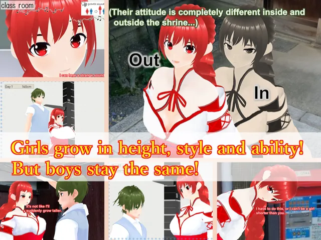 [女子成長クラブ]Outgrowing only girls， Overtake boys， Growth sound. shrine maiden Arc