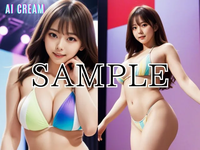 [AI CREAM]美女アイドルの裏パフォーマンス