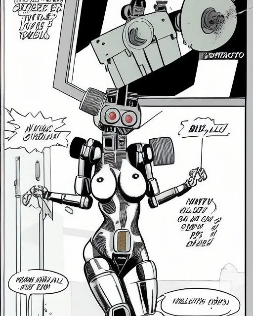 [ROBOTITS]おっぱいロボット漫画用の下書き原稿データ集010（画像300枚、商用利用OK）