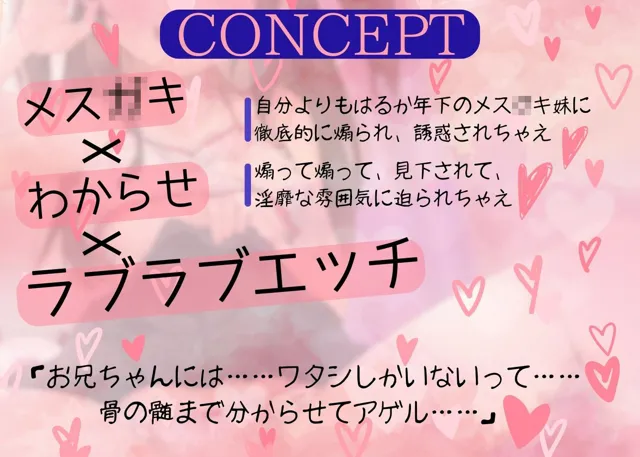 [日常のヤンデレ]妹様には勝てない〜メス○キ妹のドスケベ誘惑術〜【総再生時間1時間58分29秒】