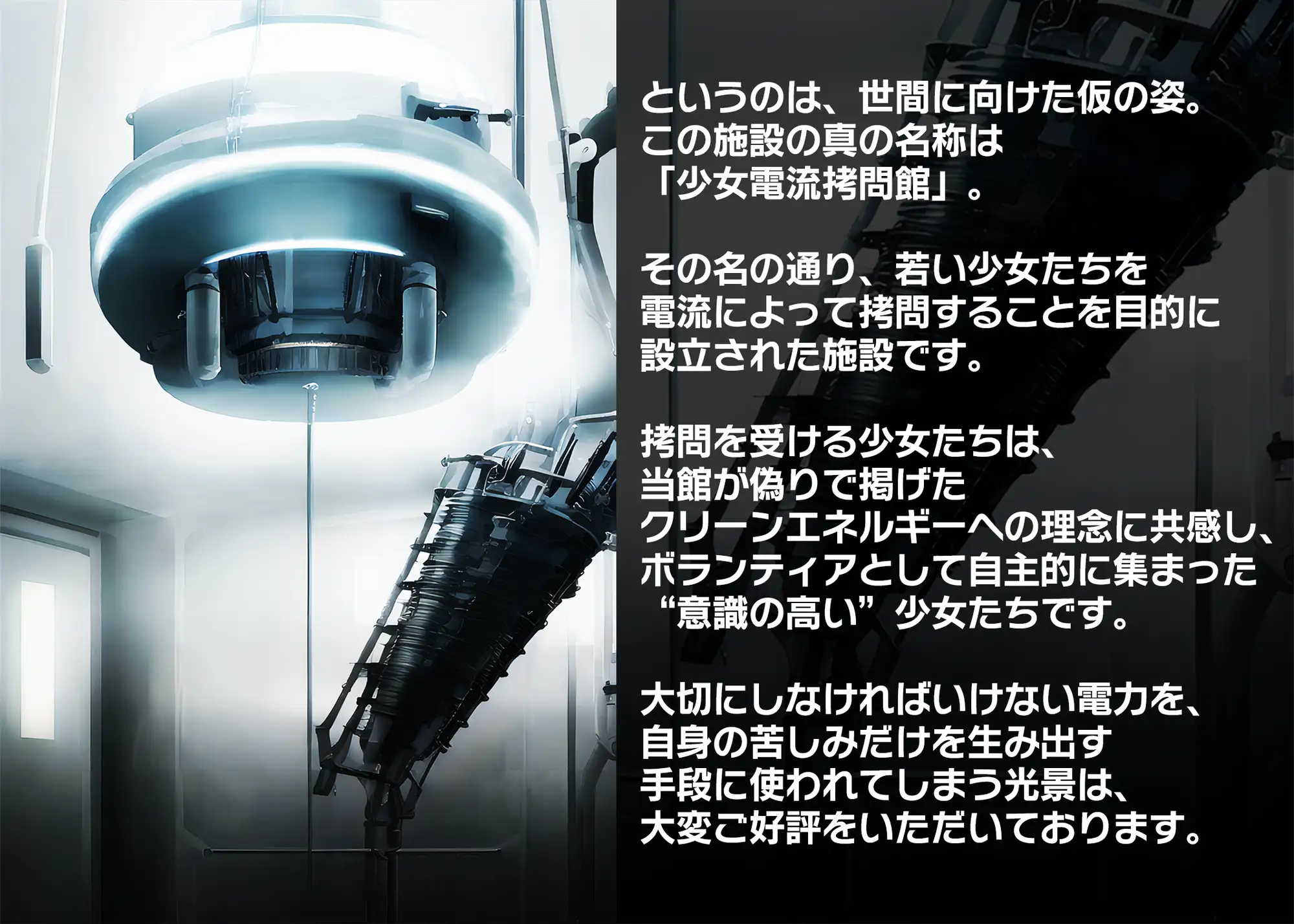 [晩餐ニート]少女電流拷問館 〜囚われの少女たちを襲う終わることのない電流拷問の記録〜