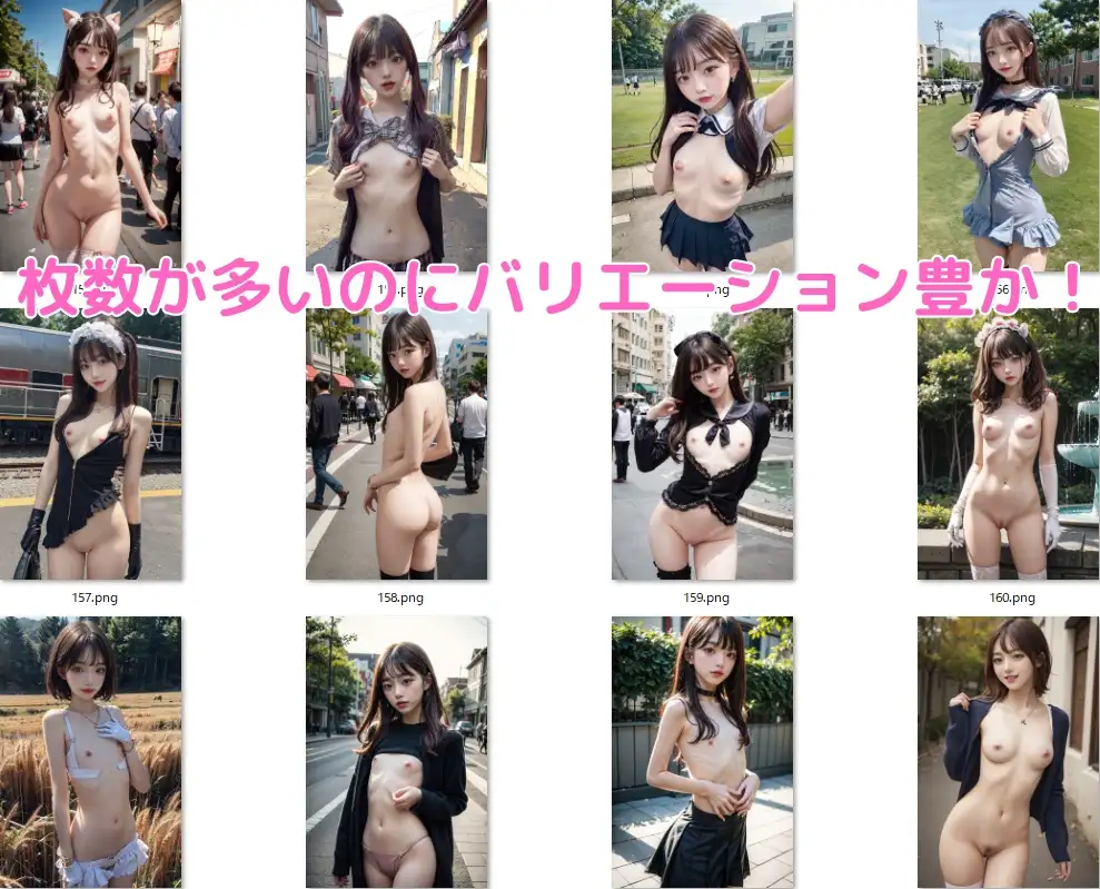 [マジカルパレット]貧乳美少女JK野外露出写真集