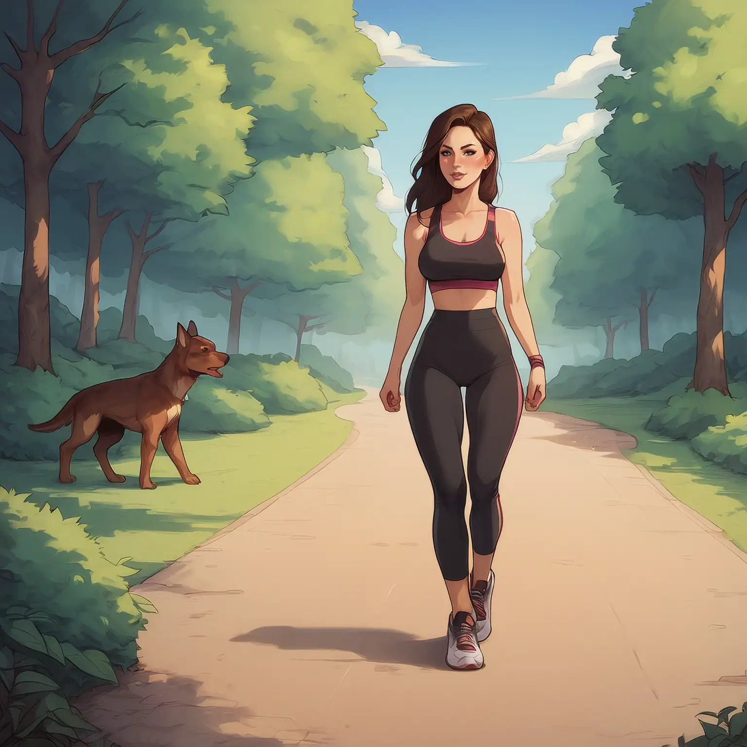 [Dawnsight]Jogger and Dog Happy Set 01