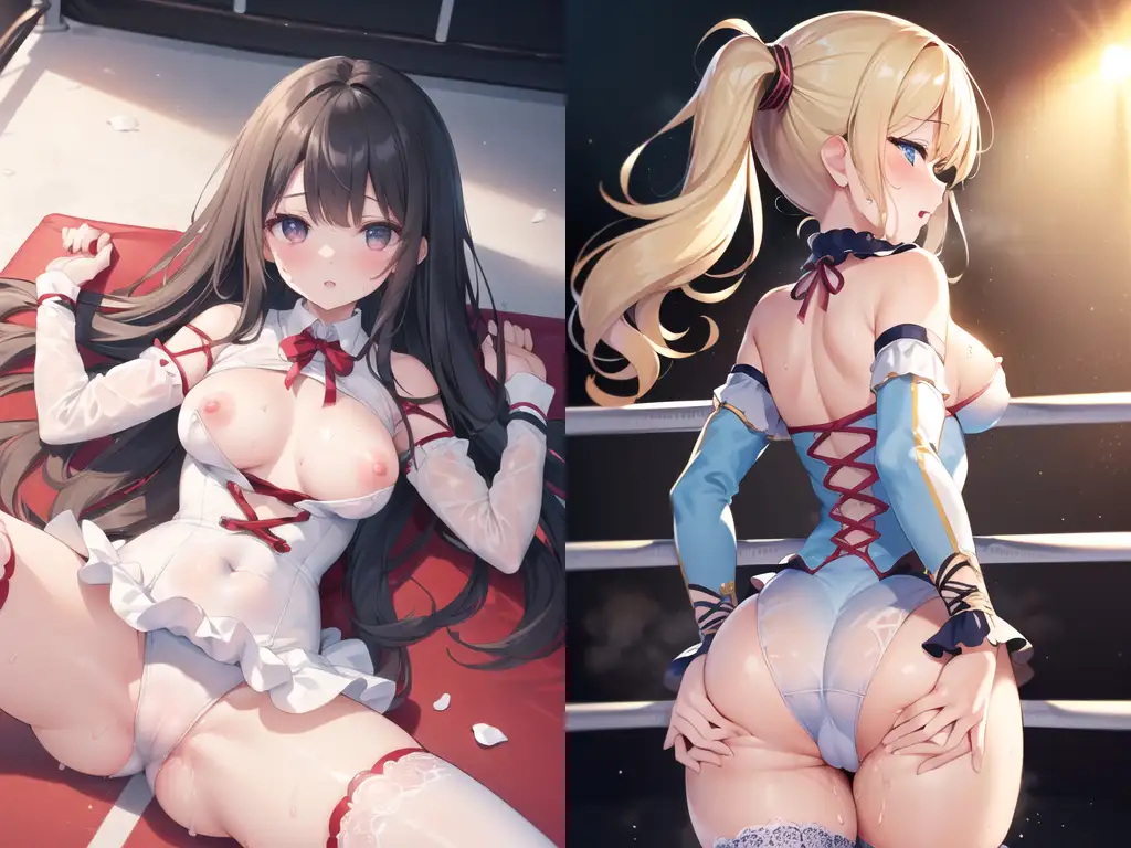 [mugi]AIアイドル美少女プロレスラーCG集 Vol.12 汗だく濡れ透けリングコスチューム特集[1/2]