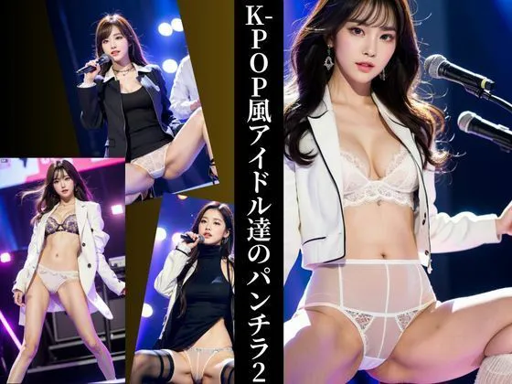 [AIプロデューサー]K-POP風アイドルのパンチラ 2