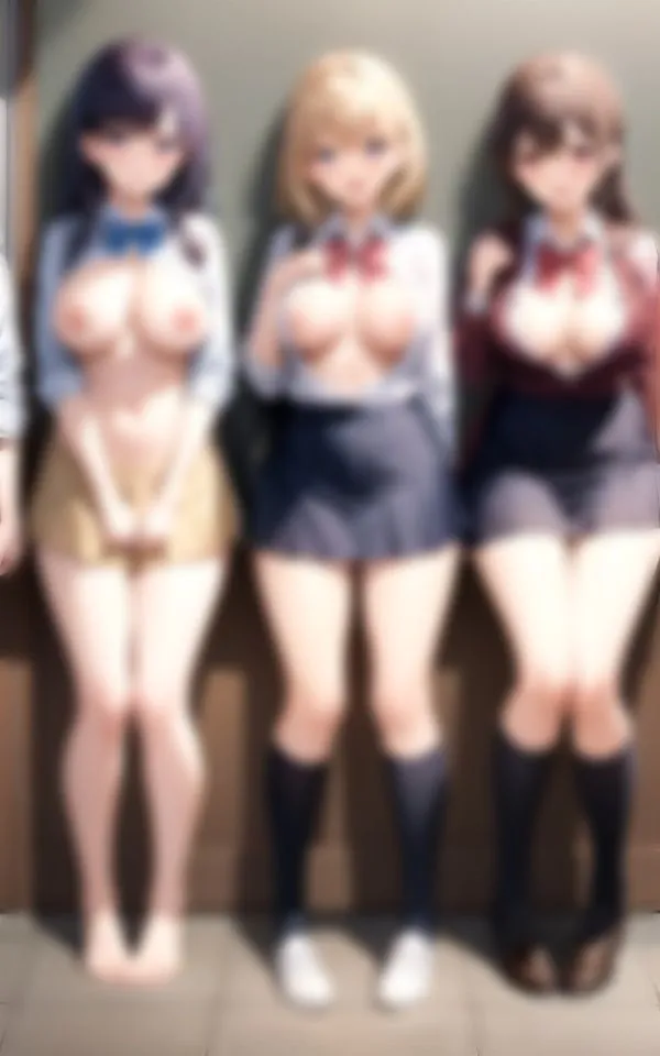 [高画質-LABO]SSS級巨乳の美少女〜みんな裸で集合写真！！みんな一緒ならおっぱいも見せれるよっ