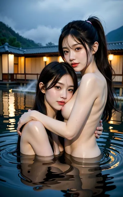 [妄想美女出版]美女が温泉でイチャイチャ＜ソフト百合ヌード写真集＞