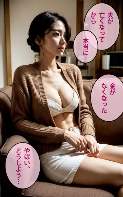 [かぞくまんが2（未亡人母援○交際）]【95%OFF】【R18写真集】未亡人母の裸。ベスト50枚〜寝取り援交編〜