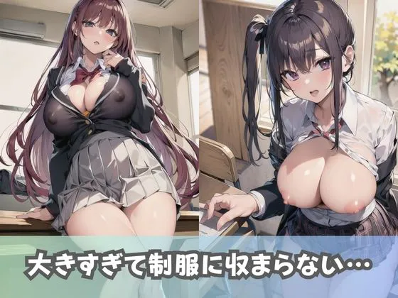 [美女AIコレクション]【爆乳女子校生】Kカップ以上！超巨乳の女子校生しか入学できない女子校の風景