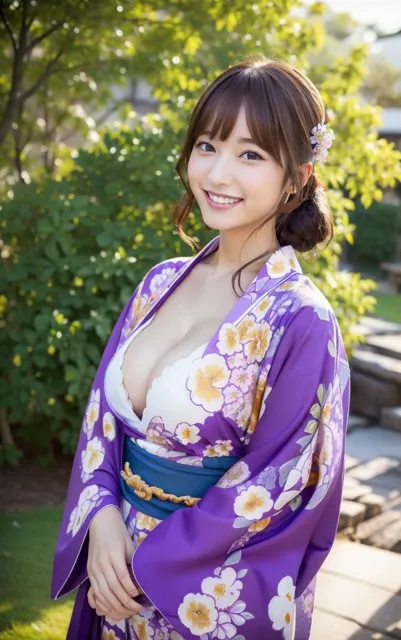 [アノニマス堂]着物からはみでる巨乳