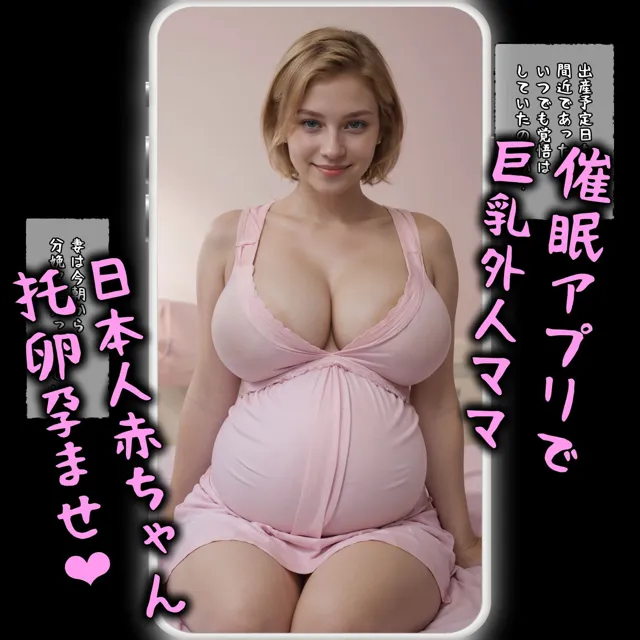 [パニックアメリカ]催●アプリで巨乳外人ママ、日本人赤ちゃん托卵孕ませ