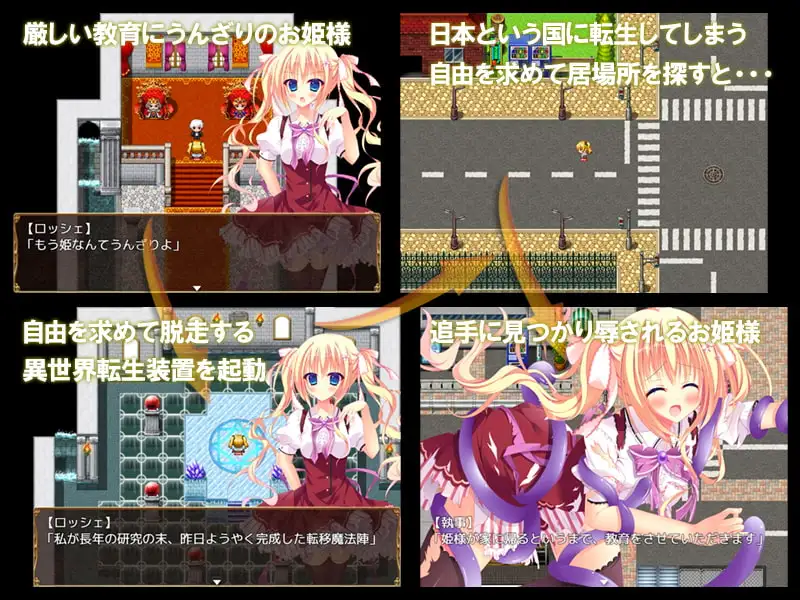 [めろんぱんつ]ロッシェ・パルフェグラッセ～魔法の国から来たツンデレ姫～【DL Play Box版】