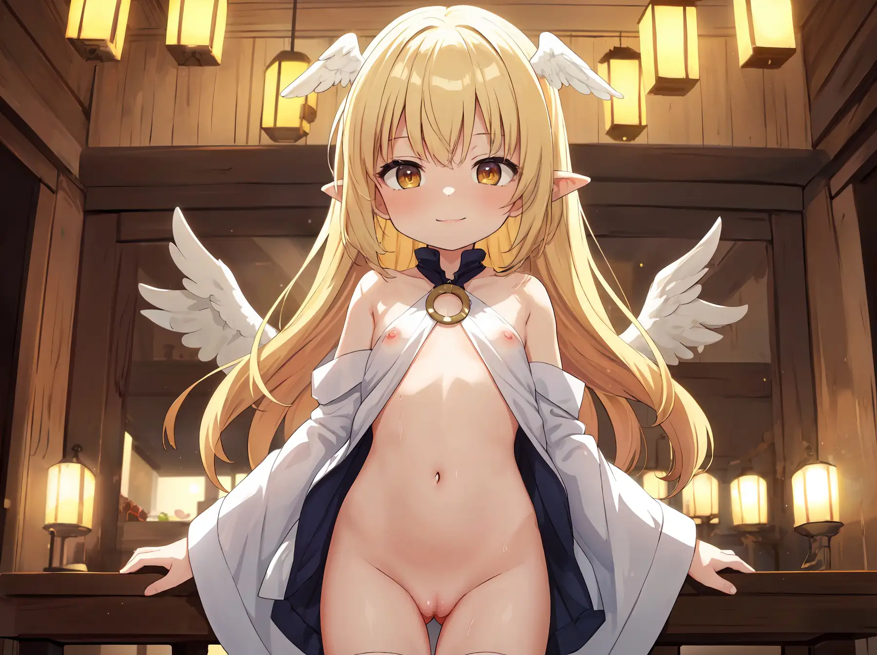 [AI.Waifu]天使の少女たちが★230枚CG★ → ファンタジータヴェルンで可愛く遊ぶ