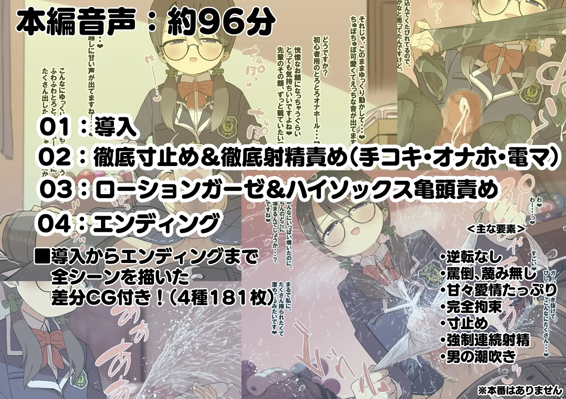 [スタジオバインド]ヨツバちゃんの快楽拷問告白キット～無垢な後輩が大好きな先輩に振り向いて貰うため徹底的な快楽責めで精液と潮を搾り尽くす音声～