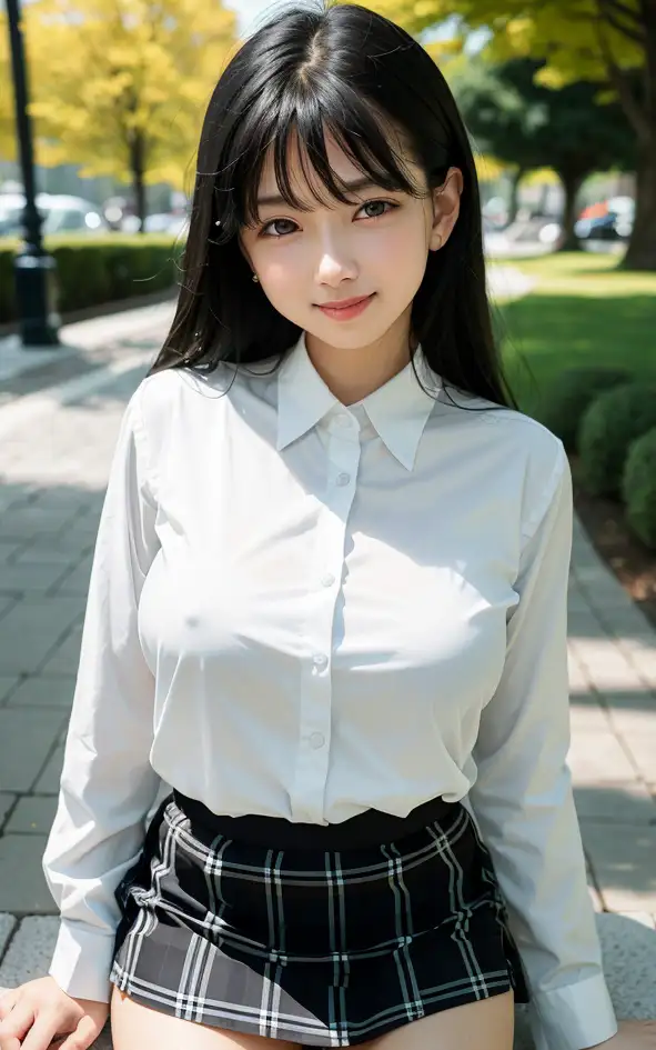 [やなせ - yanase]外で脱がされちゃう美女たちのヌード写真集【AI妄想グラビア写真集】