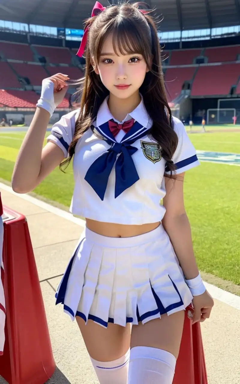 [桜ヶ丘女子学園]【桜ヶ丘女子学園】チアガールコレクション Vol.02:AIグラビア チアガール写真集