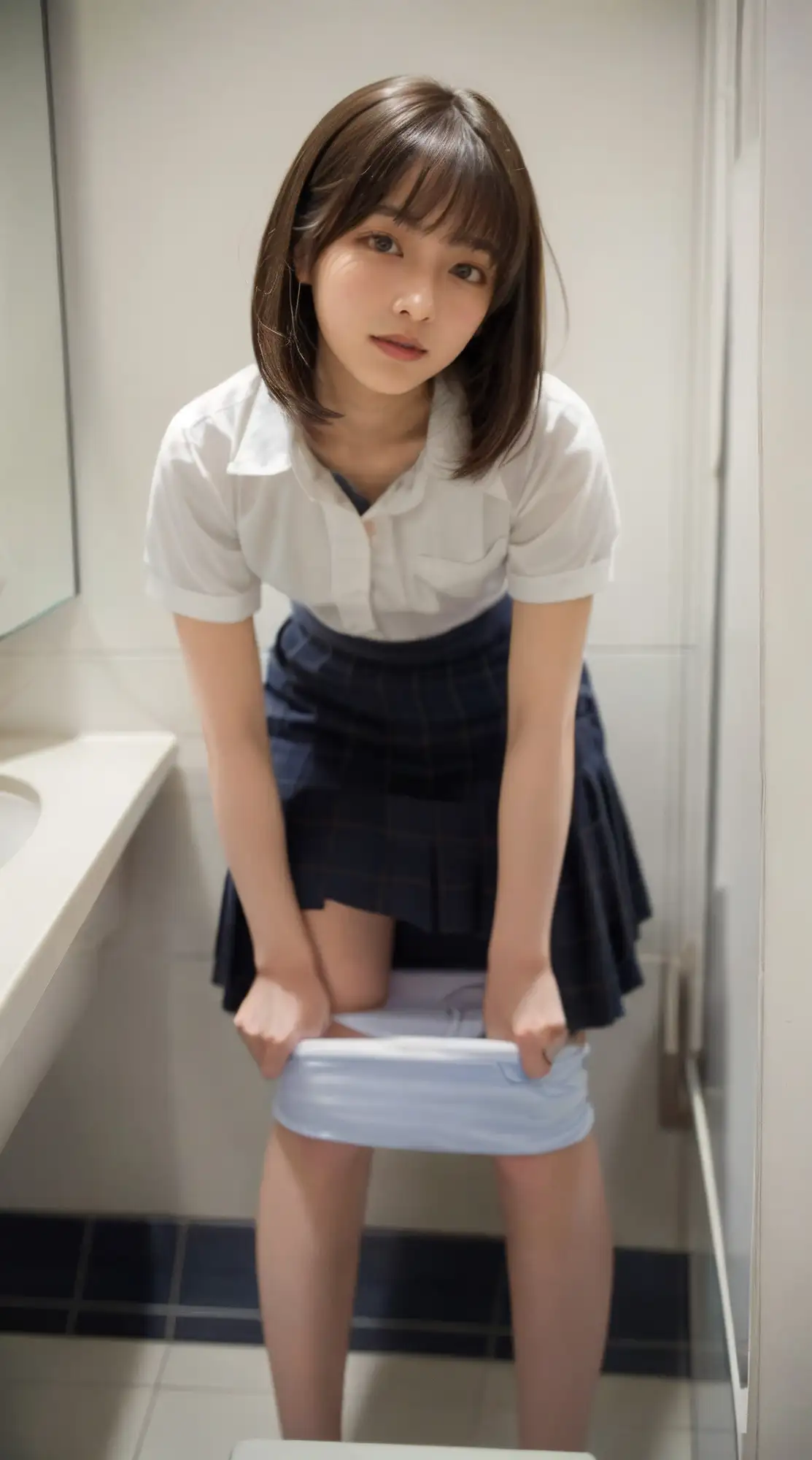 [たぬぽん]トイレで脱いで貰いました。