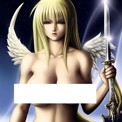 [OPP-AI]巨乳堕天使:危険!彼女は鋭い剣を持って構えています!Hしようとして近づいたら、即斬首されてしまいます!