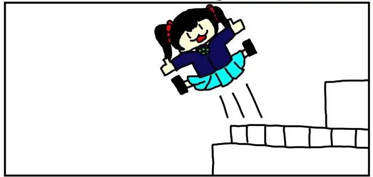 [ゆるふわ研究所]ラ◯ライブ!3コマ漫画「屋上で飛んで飛んで高くしてしまった矢澤」
