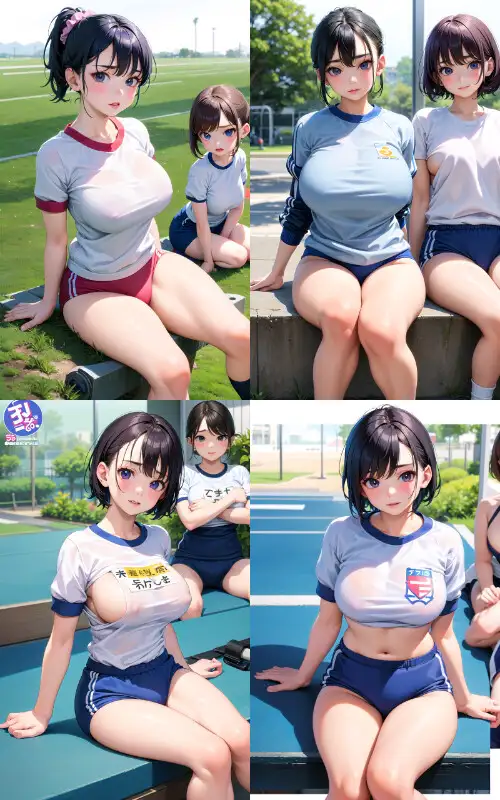 [AI Maker.Love]巨乳ブルマ美少女CG集 R15編