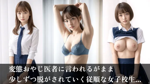 [AIで妄想]【4K】女子校生の内科検診【500枚】