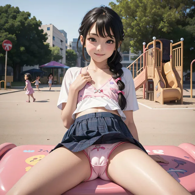 [愛欲メトロ]【50%OFF】公園に行けば綿パンツ見せてくれる少女がいっぱいいる