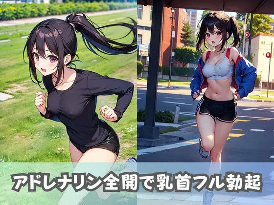 [美女AIコレクション]【巨乳スポーツ女子】ノーブラ美少女がフルマラソンに参加！乳首フル勃起の爆乳がぶるんぶるん！