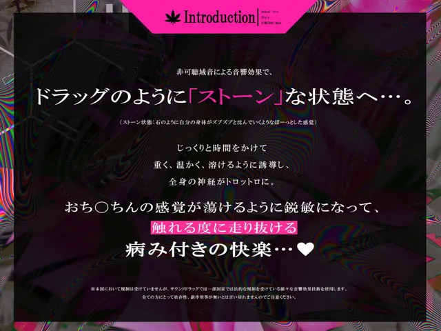 [シロイルカ]【20%OFF】【決定版・サウンドドラッグ】キメセクストーン〜「ナチュラル」で「ブリブリ」なよだれまみれのキメセクを完全再現！〜【合法ぶっとびセックス】