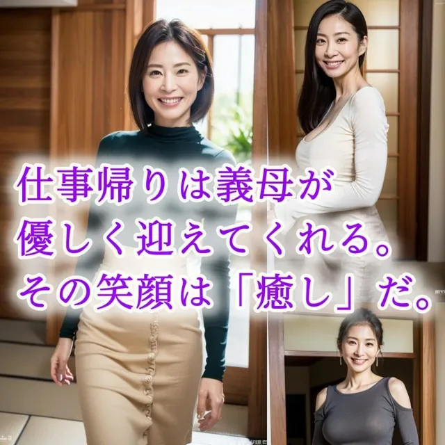 [紐をギュッとね]【背徳熟女】癒しのムチムチおっぱい 義母の誘惑〜仕事帰りの熟女の香り〜【104p】