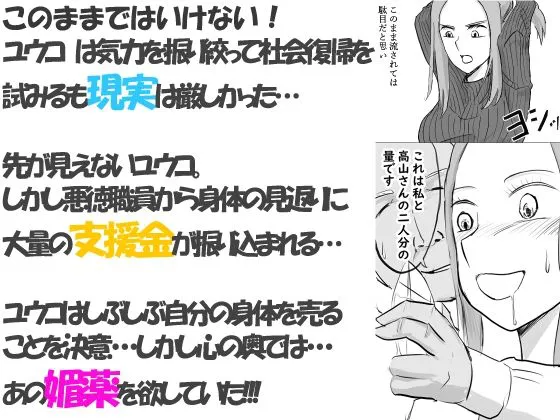 [〆鯖缶]夫が意識不明になって塞ぎこんだ若妻に支援団体の職員が媚薬を盛って性奴●化する話 Lv2