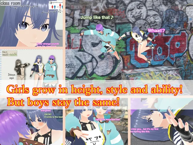 [女子成長クラブ]Outgrowing only girls， Overtake boys， Growth sound street culture Arc