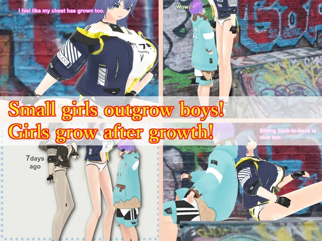 [女子成長クラブ]Outgrowing only girls， Overtake boys， Growth sound street culture Arc